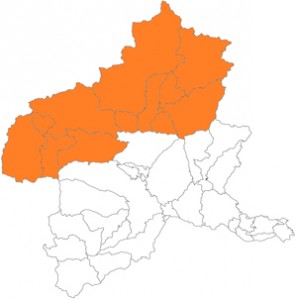 群馬県北毛エリアの地図