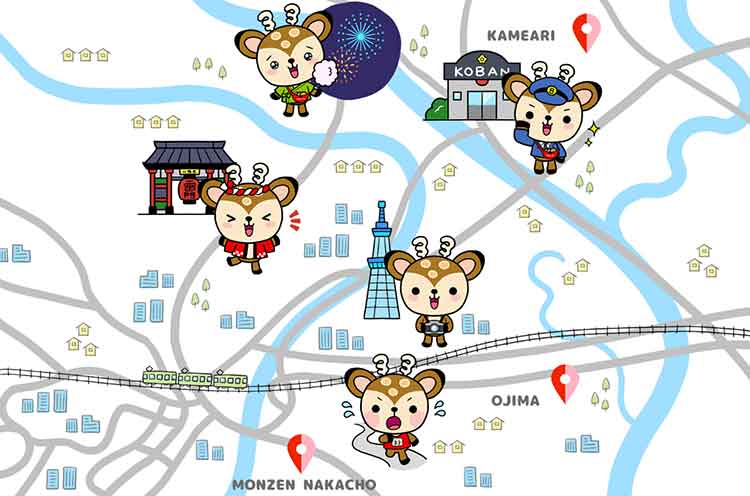 小鹿のキャラクターでお馴染み。パチンコ全台に各台計数機。玉箱運びがありません。